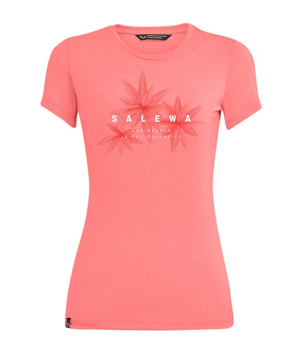 Salewa triko Lines Graphic DRY W, růžová, 44/38 (M)